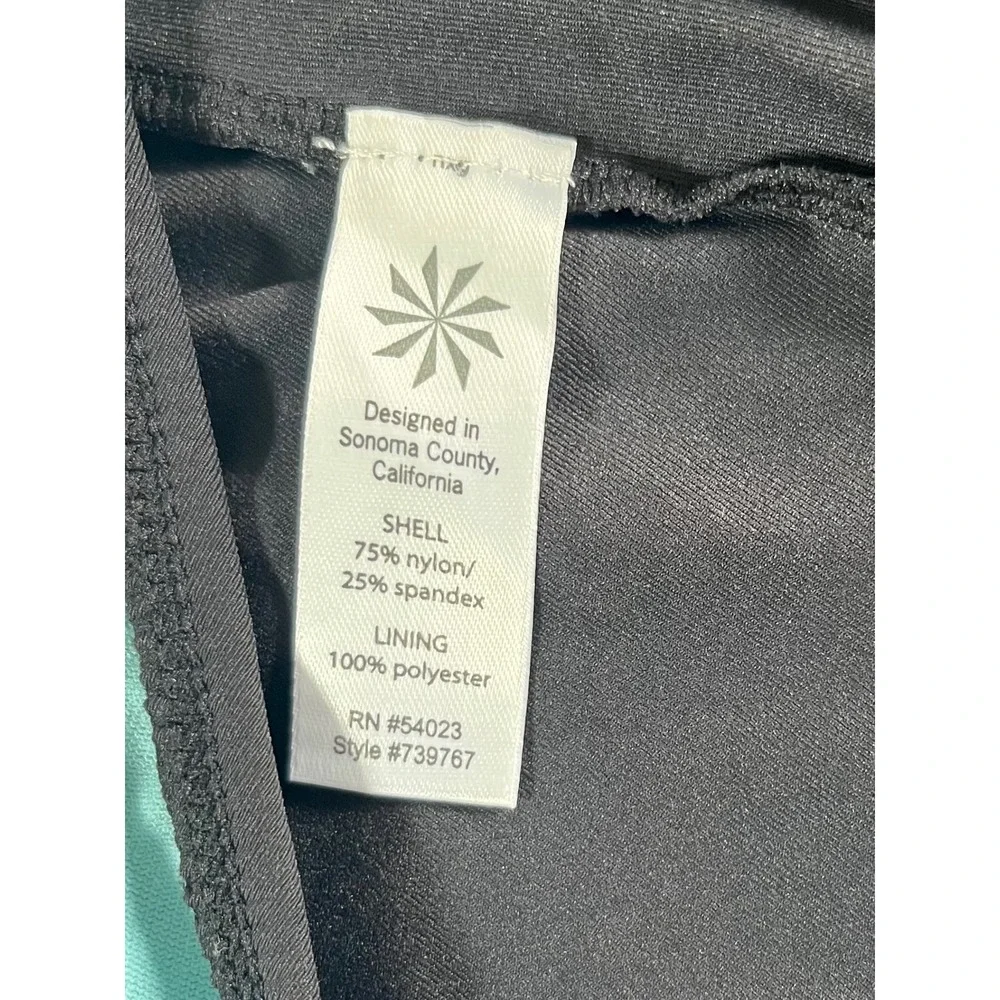 Athleta Midrise Black Swim Skort